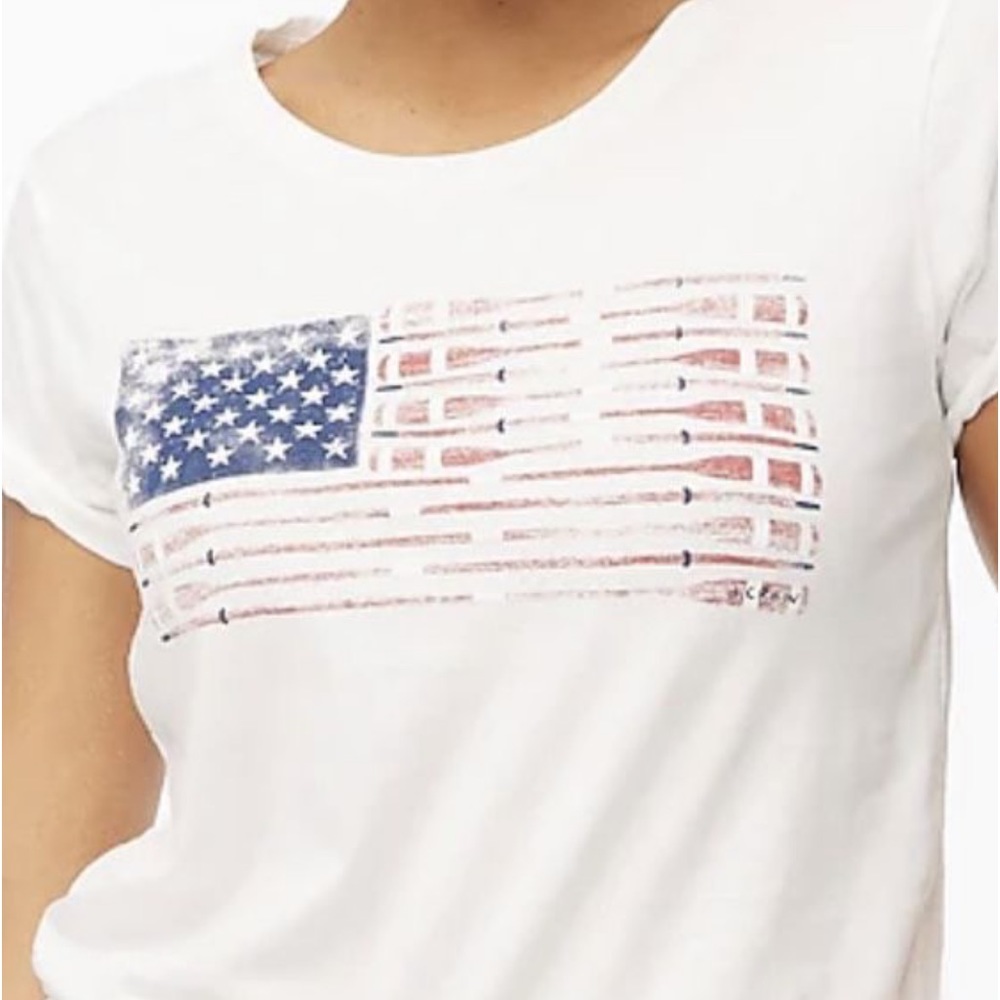J.Crew flag Patriotic graphic tee